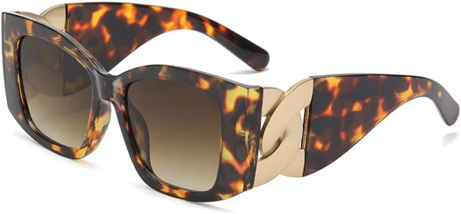 Солнцезащитные очки большого квадратного размера 2027 года для женщин и мужчин, в винтажном панк-стиле, элегантные, с крупной оправой и витой цепочкой MTZJH, Leopard Tea
Солнцезащитные очки большого квадратного размера 2027 года для женщин и мужчин, в винтажном панк-стиле, элегантные, с крупной оправой и витой цепочкой MTZJH, Leopard Tea