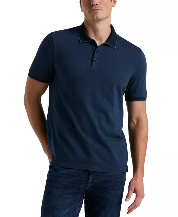 Мужская рубашка поло из цельного хлопка Perry Ellis, синий
Мужская рубашка поло из цельного хлопка Perry Ellis, синий