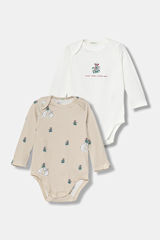 Комплект из 2 детских боди United Colors Of Benetton, бежевый
Комплект из 2 детских боди United Colors Of Benetton, бежевый