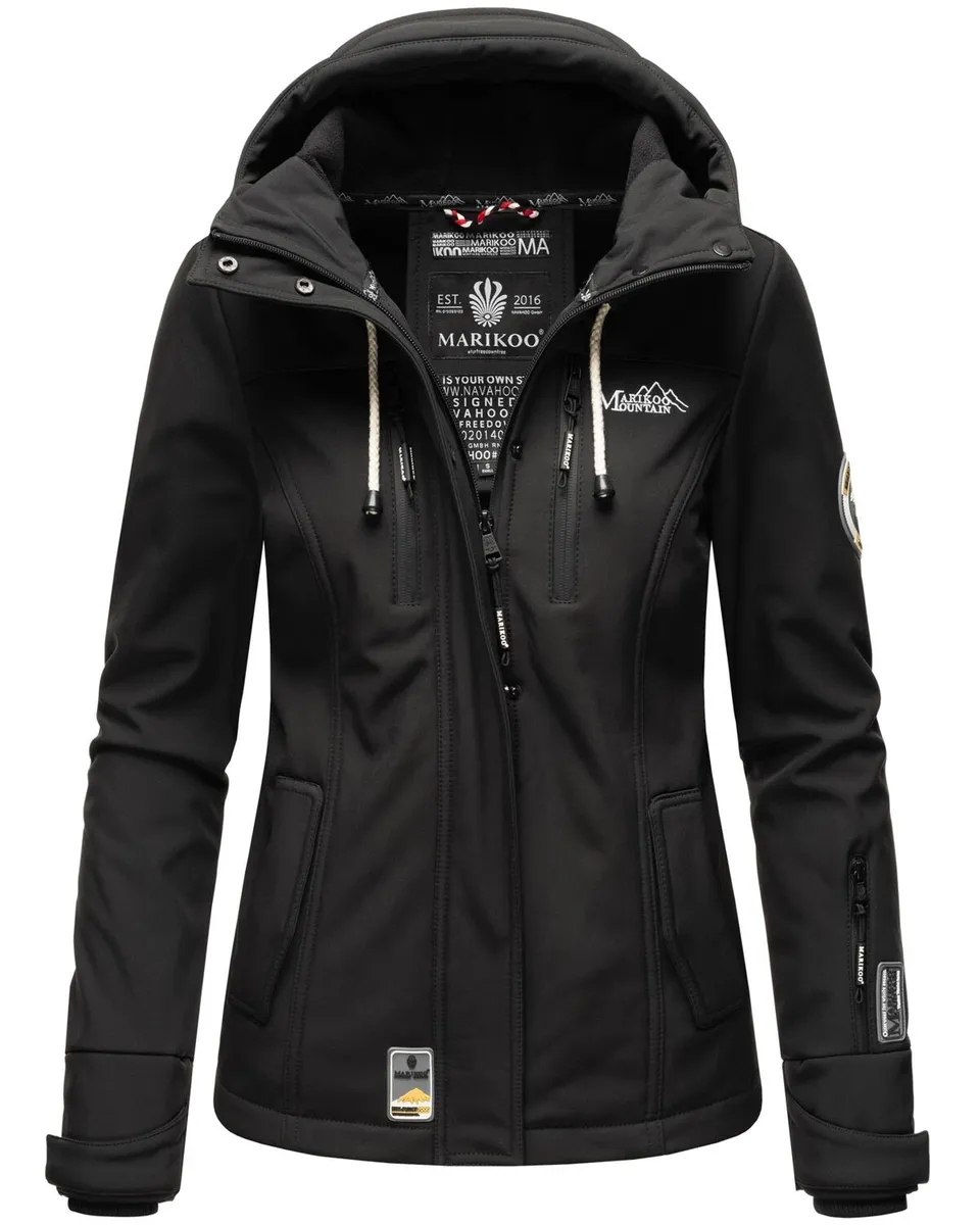 Куртка Marikoo Softshell "Little Zicke", спортивная функциональная куртка, черный
Куртка Marikoo Softshell "Little Zicke", спортивная функциональная куртка, черный