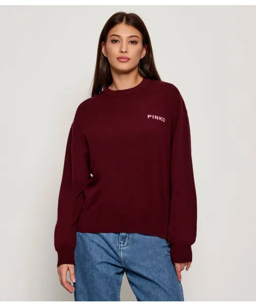 Шерстяной свитер Loose fit Pinko, красный
Шерстяной свитер Loose fit Pinko, красный