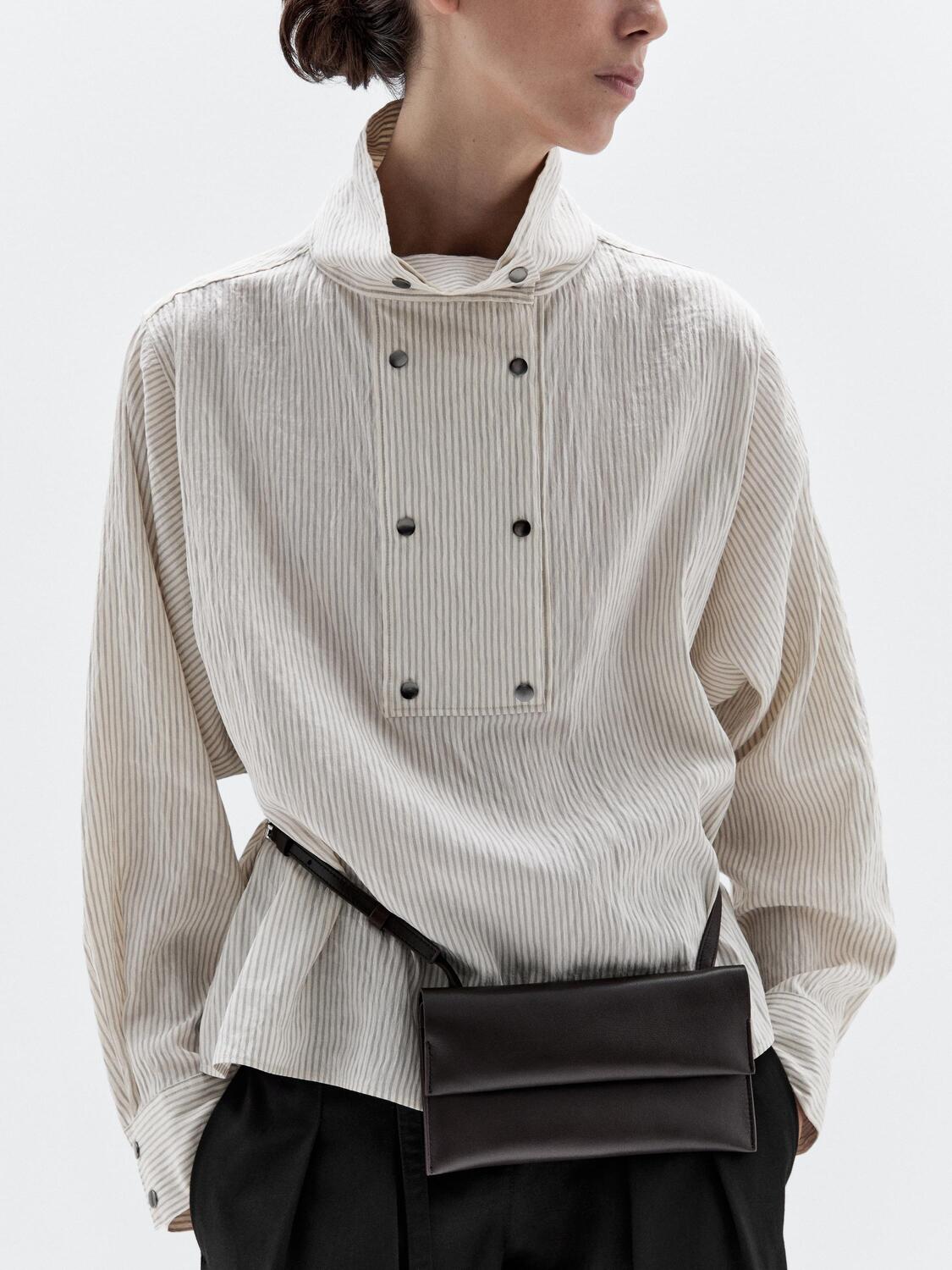 Мини-Сумка через плечо из кожи наппа Massimo Dutti, коричневый
Мини-Сумка через плечо из кожи наппа Massimo Dutti, коричневый