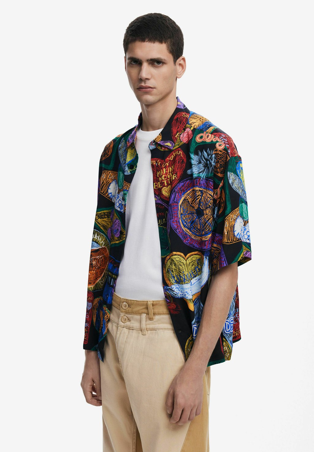 Рубашка SHORT-SLEEVE WITH FRUITS Desigual, черный
Рубашка SHORT-SLEEVE WITH FRUITS Desigual, черный