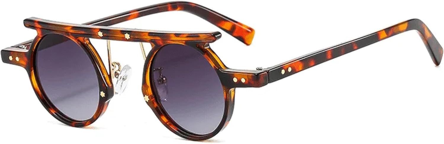 Маленькие круглые солнцезащитные очки в стиле панк для мужчин и женщин, с градиентными линзами, цветные, с защитой от УФ-излучения UV400, прозрачные DSVIGF, Leopard Doublegrey
Маленькие круглые солнцезащитные очки в стиле панк для мужчин и женщин, с градиентными линзами, цветные, с защитой от УФ-излучения UV400, прозрачные DSVIGF, Leopard Doublegrey