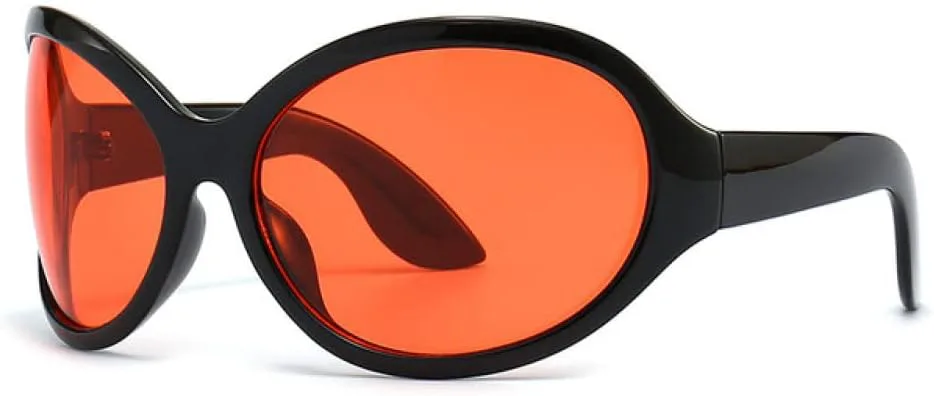 Ретро-очки большого овального размера для женщин и мужчин, солнцезащитные очки, женские солнцезащитные очки с защитой от УФ-излучения UV400 generic, Black Red
Ретро-очки большого овального размера для женщин и мужчин, солнцезащитные очки, женские солнцезащитные очки с защитой от УФ-излучения UV400 generic, Black Red