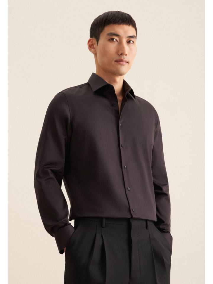 Рубашка Seidensticker Business Hemd Slim, черный
Рубашка Seidensticker Business Hemd Slim, черный