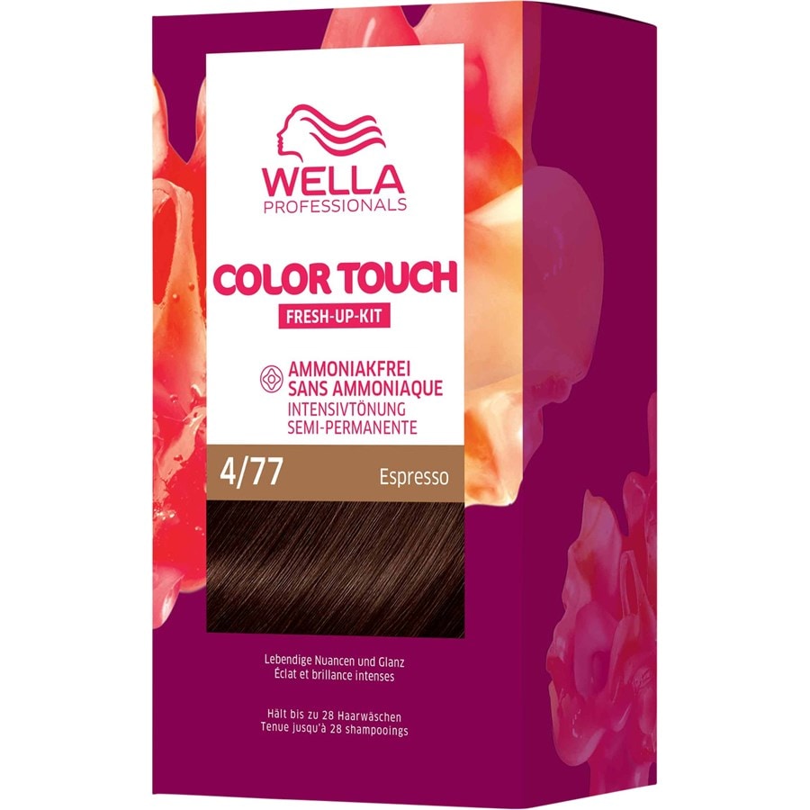 Краска для волос Wella Color Touch Fresh-Up-Kit, 4/77 Espresso / 130 ml
Краска для волос Wella Color Touch Fresh-Up-Kit, 4/77 Espresso / 130 ml