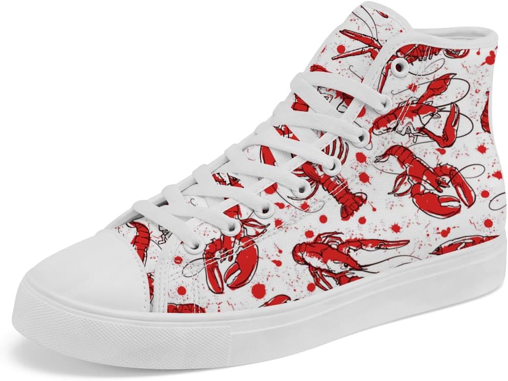 Высокие кеды из холста Lobster, высокие кроссовки на шнуровке, повседневная обувь для женщин и мужчин Chebing, белый
Высокие кеды из холста Lobster, высокие кроссовки на шнуровке, повседневная обувь для женщин и мужчин Chebing, белый