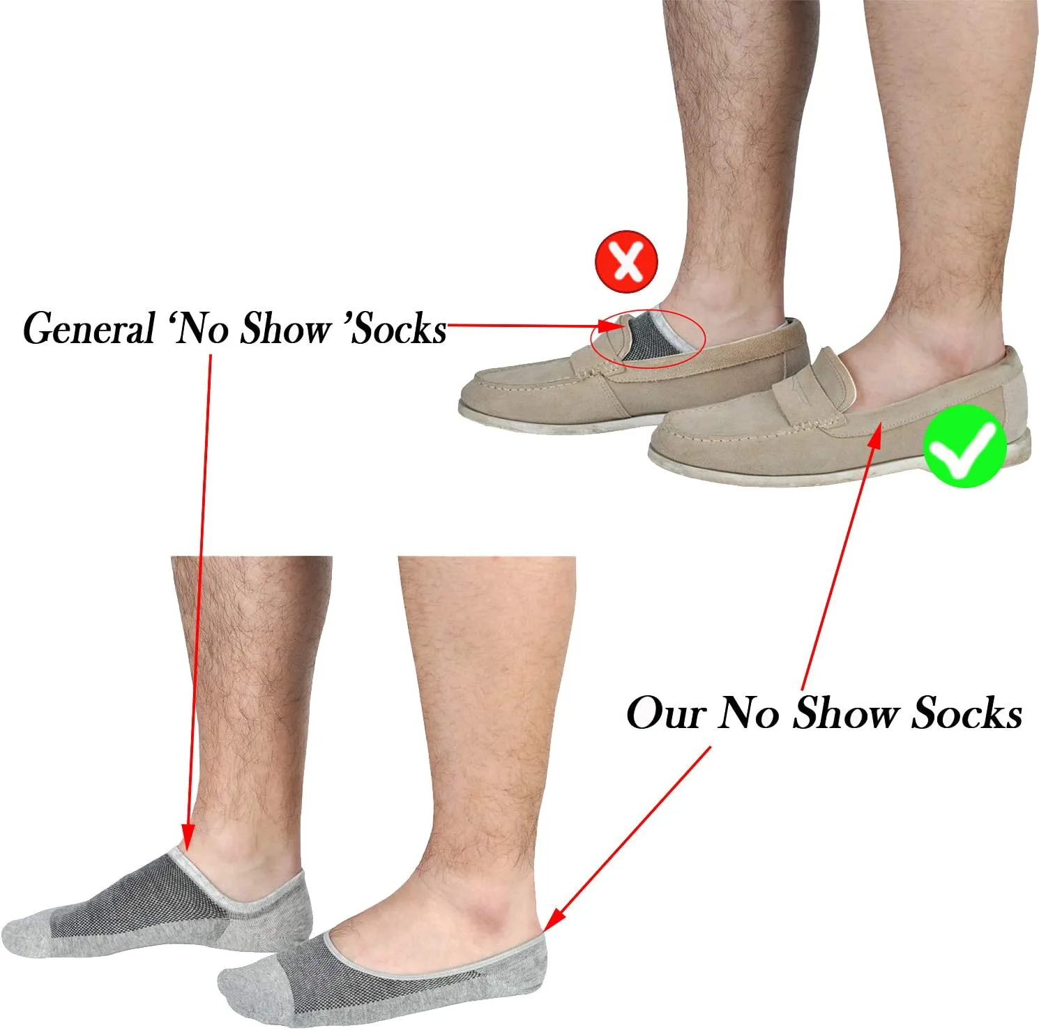 Jormatt Genuine мужские носки для неявки, кроссовки Loafer - хлопковые носки с глубоким вырезом и нескользящими рукоятками
Jormatt Genuine мужские носки для неявки, кроссовки Loafer - хлопковые носки с глубоким вырезом и нескользящими рукоятками