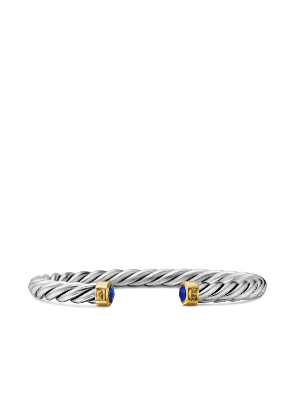 Браслет-манжета с кабелем David Yurman, серебяный 
Браслет-манжета с кабелем David Yurman, серебяный