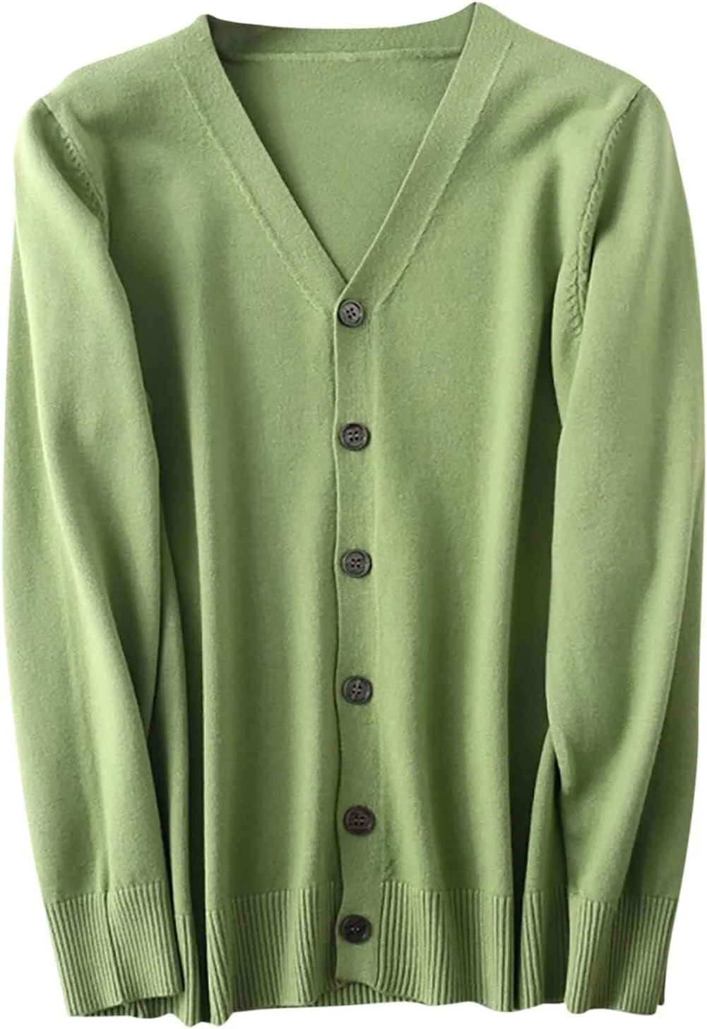 Мужской кардиган с длинными рукавами и отложным воротником
Мужской кардиган с длинными рукавами и отложным воротником