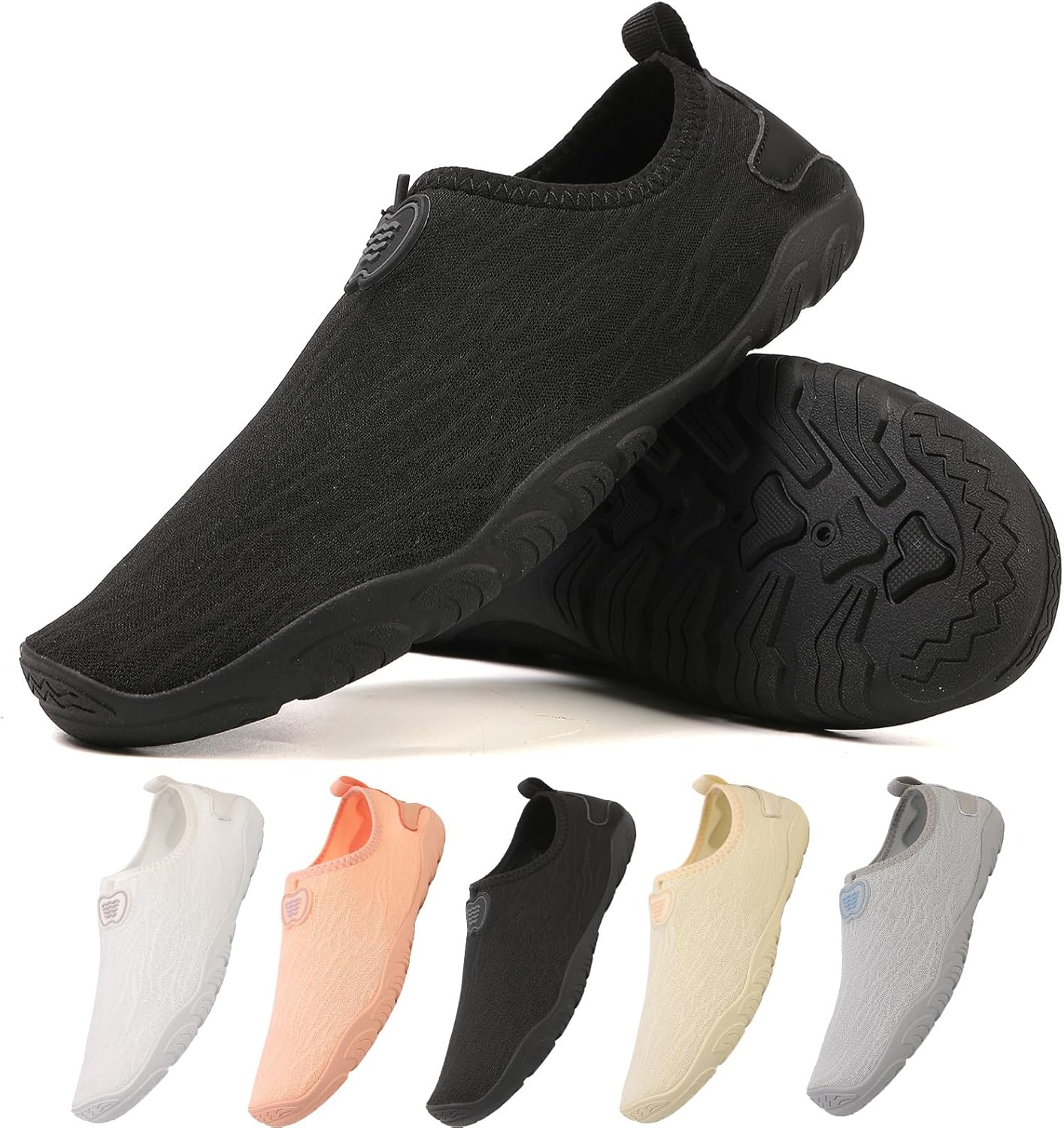 Кроссовки для женщин и мужчин унисекс, быстросохнущие, с нескользящей подошвой, широким носком Feedmoo, черный
Кроссовки для женщин и мужчин унисекс, быстросохнущие, с нескользящей подошвой, широким носком Feedmoo, черный