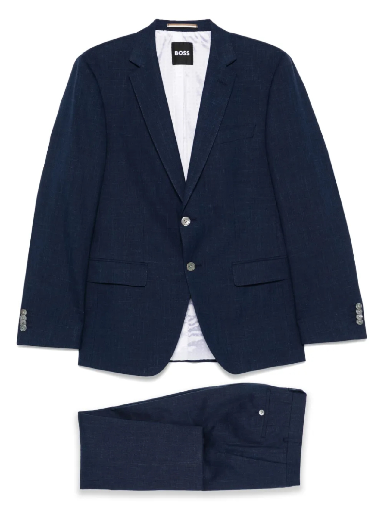 Костюм с фактурой ткани Slub BOSS, синий
Костюм с фактурой ткани Slub BOSS, синий