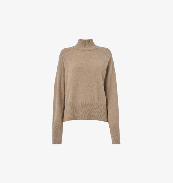 Кашемировый джемпер с длинными рукавами и воротником-воронкой Whistles, коричневый
Кашемировый джемпер с длинными рукавами и воротником-воронкой Whistles, коричневый