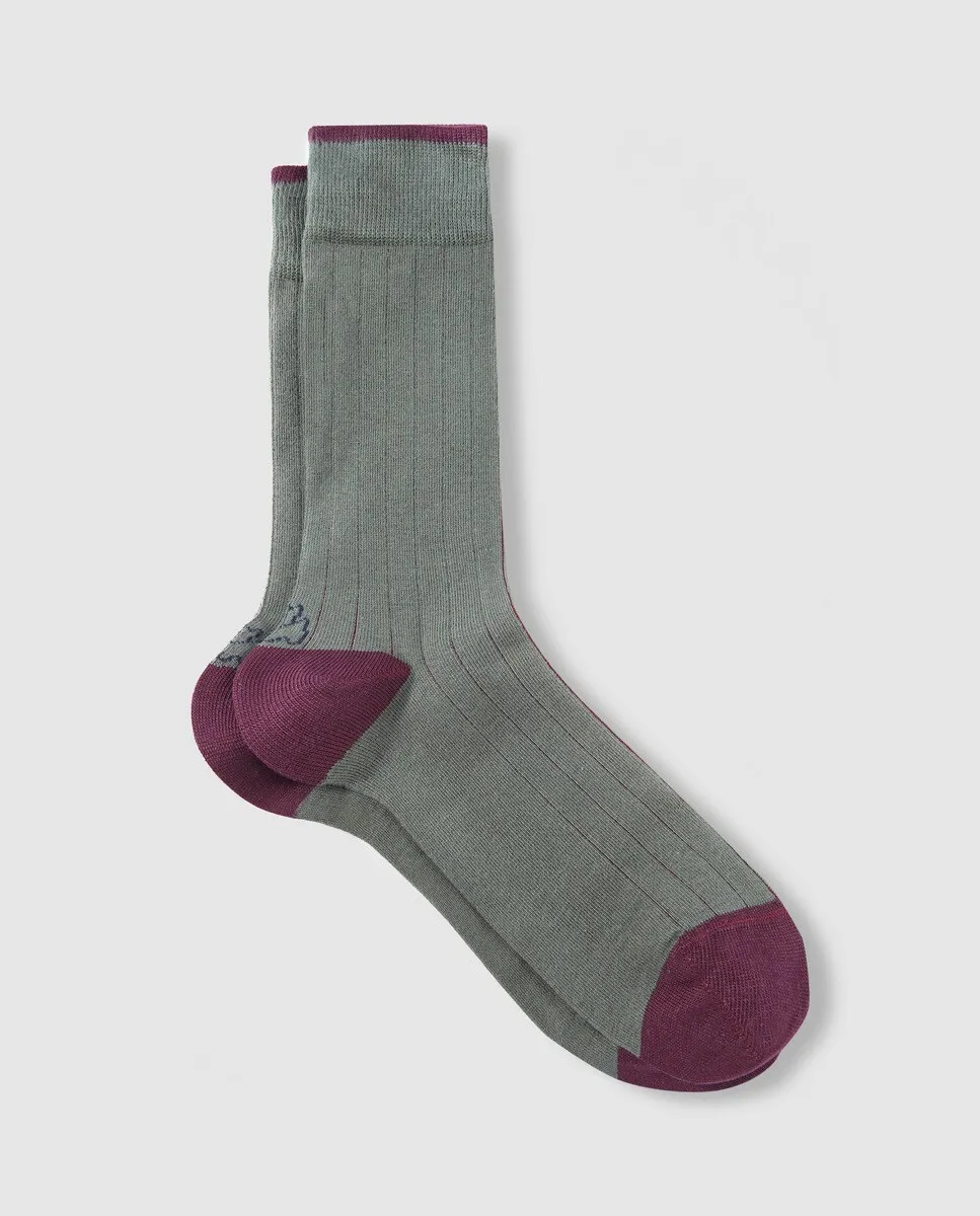 Мужские носки в рубчик с контрастной внутренней частью Kiff-Kiff, зеленый
Мужские носки в рубчик с контрастной внутренней частью Kiff-Kiff, зеленый