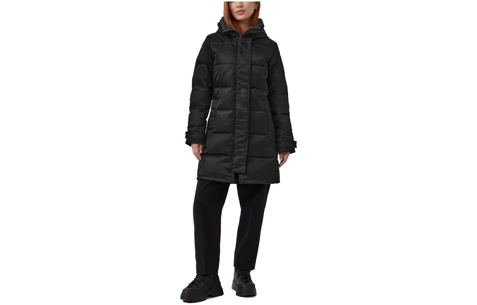 Canada Goose Куртка пуховая Shelburne серии FW23 женская черная, Black 
Canada Goose Куртка пуховая Shelburne серии FW23 женская черная, Black