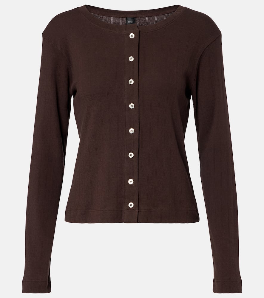 Кардиган из хлопка Pointelle Leset, Choco
Кардиган из хлопка Pointelle Leset, Choco