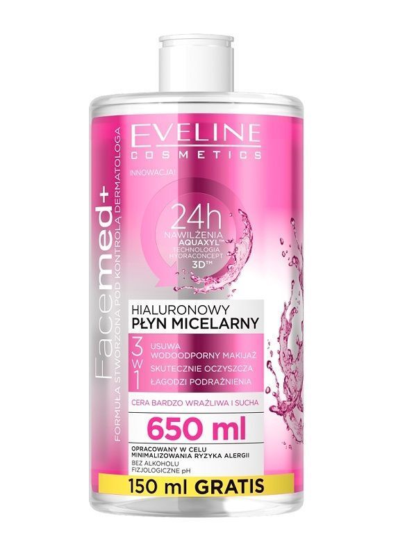 Мицеллярная жидкость Eveline Facemed, 650 мл
Мицеллярная жидкость Eveline Facemed, 650 мл