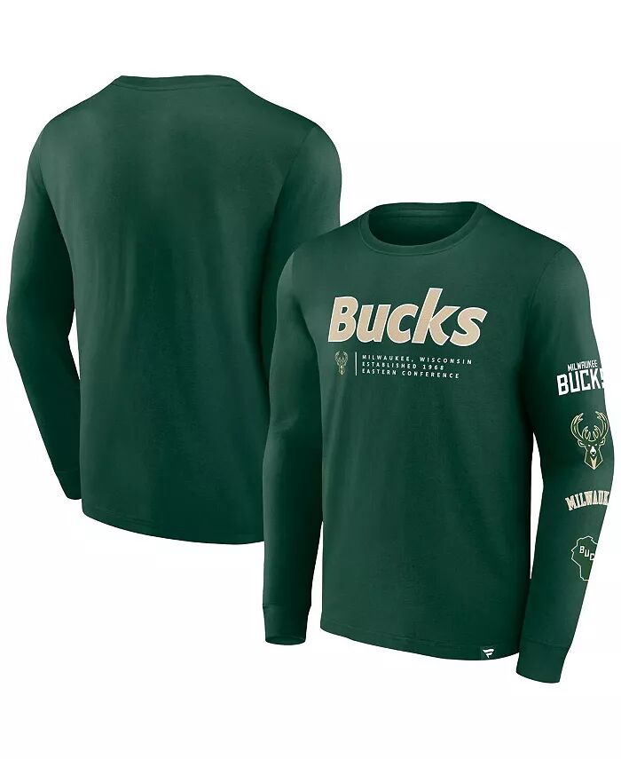 Мужская футболка Milwaukee Bucks Baseline цвета Hunter Green с длинным рукавом Fanatics
Мужская футболка Milwaukee Bucks Baseline цвета Hunter Green с длинным рукавом Fanatics