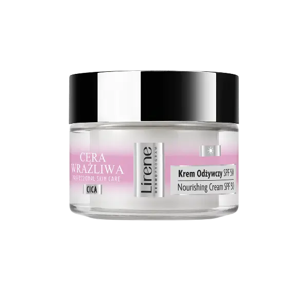 Питательный крем с spf50 для лица, 50 мл Lirene Cera wrażliwa
Питательный крем с spf50 для лица, 50 мл Lirene Cera wrażliwa