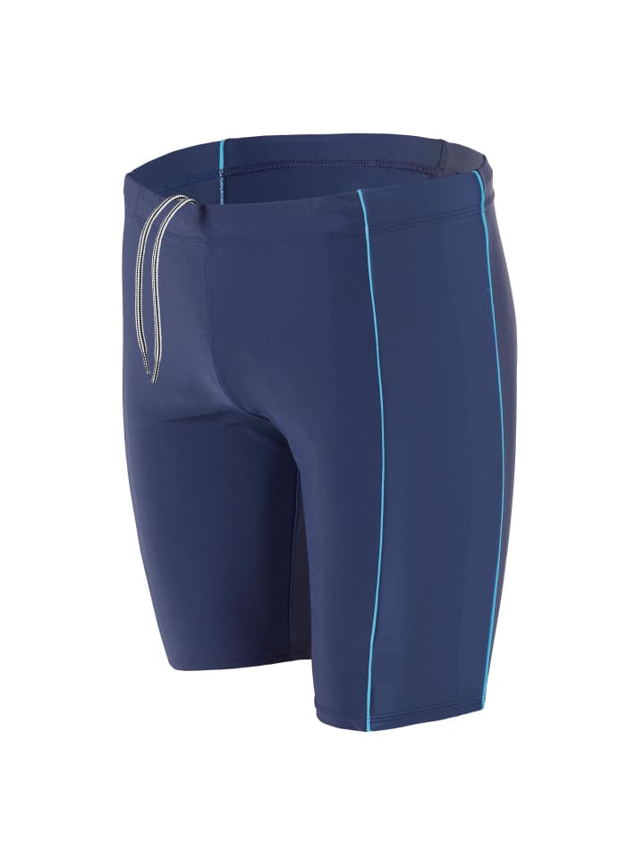 Мужские длинные плавки Aquarti с контрастной окантовкой, темно-синие
Мужские длинные плавки Aquarti с контрастной окантовкой, темно-синие