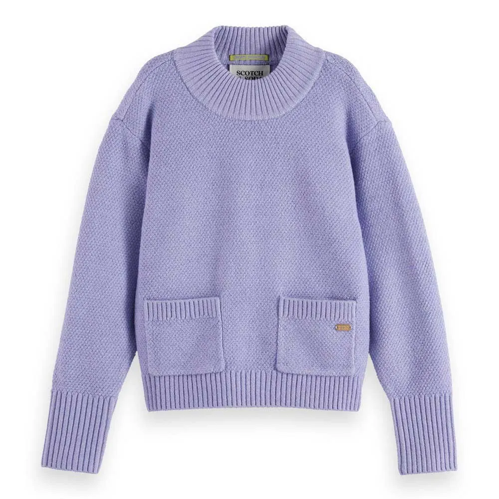 Свитер Scotch & Soda Mock Neck Front Pockets, фиолетовый
Свитер Scotch & Soda Mock Neck Front Pockets, фиолетовый