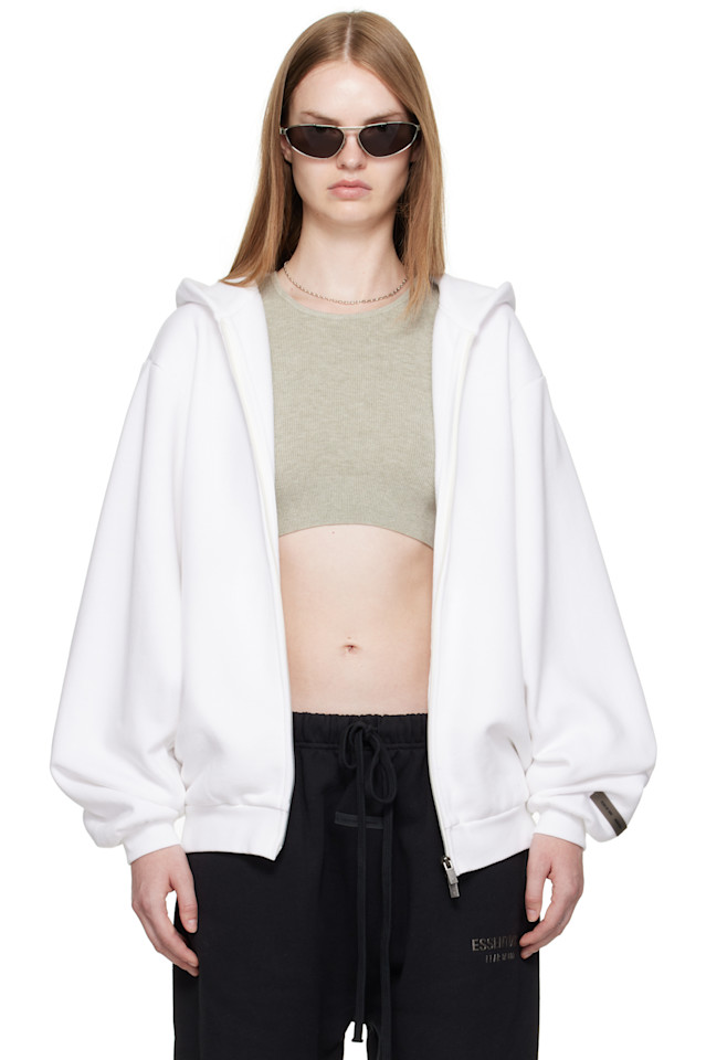 Fear Of God Essentials Белая флисовая толстовка на молнии в стиле 90-х
Fear Of God Essentials Белая флисовая толстовка на молнии в стиле 90-х