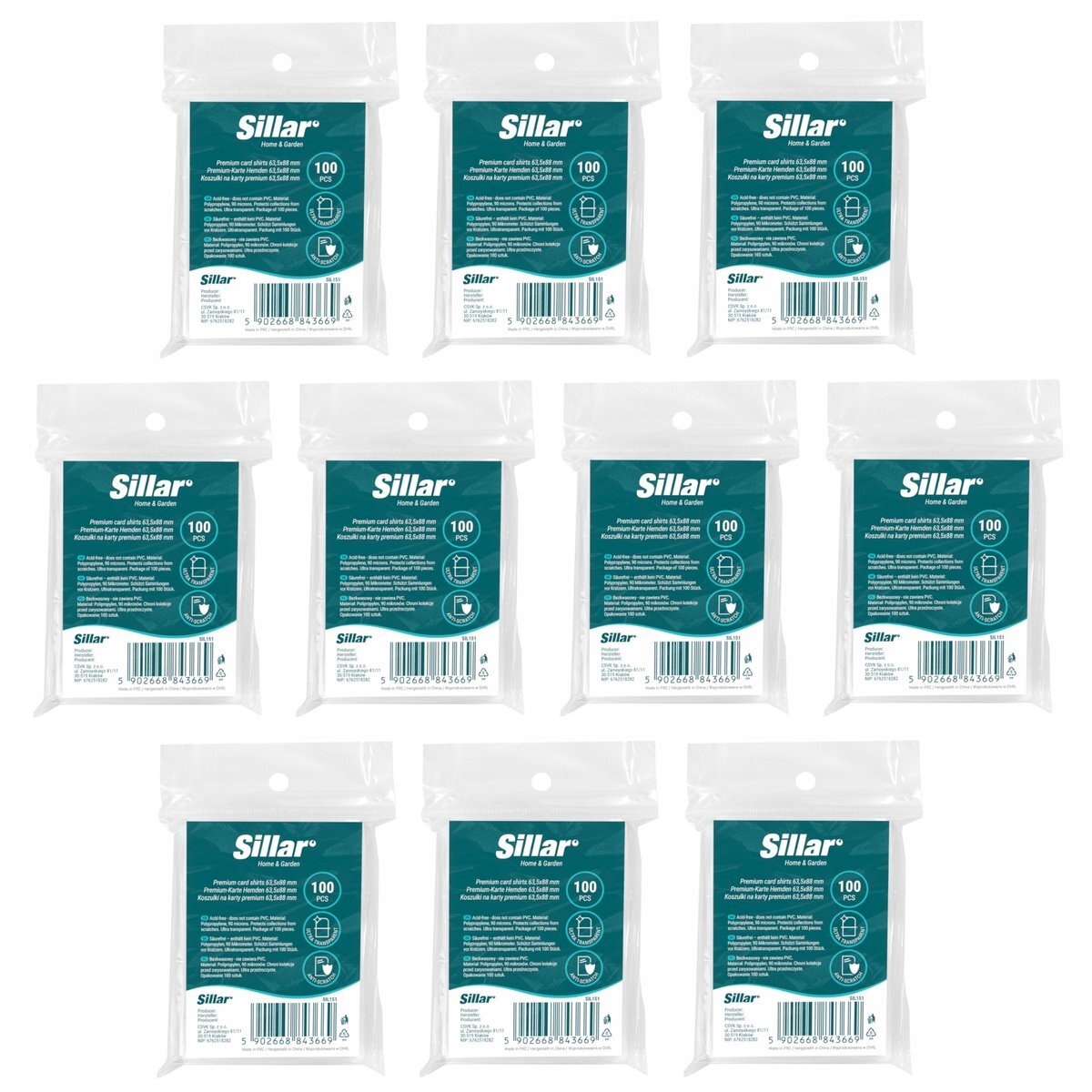 10 конвертов для коллекционных карточек Sillar Premium 63,5 x 88, 90 микрон
10 конвертов для коллекционных карточек Sillar Premium 63,5 x 88, 90 микрон