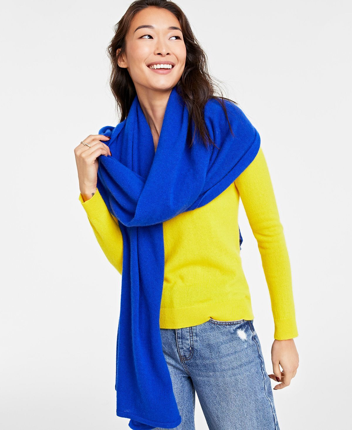 Большой шарф из 100% кашемира Charter Club, голубой
Большой шарф из 100% кашемира Charter Club, голубой