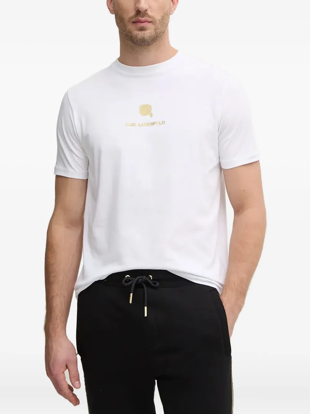 Футболка с логотипом KARL LAGERFELD, белый 
Футболка с логотипом KARL LAGERFELD, белый
