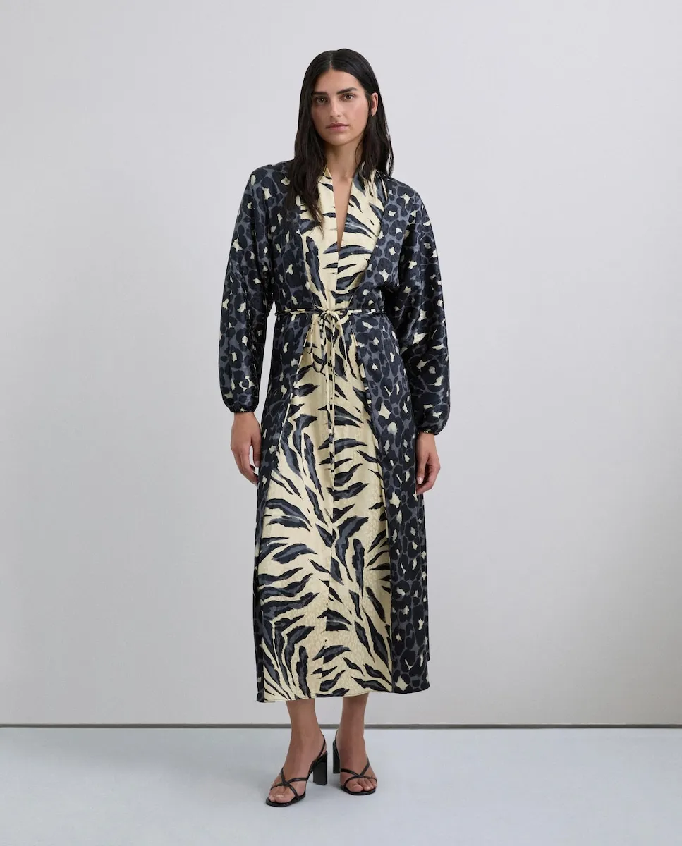 Длинное платье с животным принтом Scalpers, мультиколор
Длинное платье с животным принтом Scalpers, мультиколор