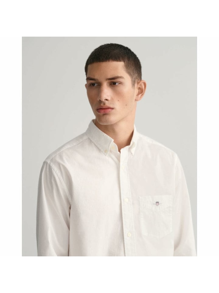 Gant Мужская повседневная рубашка с длинными рукавами белого цвета
Gant Мужская повседневная рубашка с длинными рукавами белого цвета
