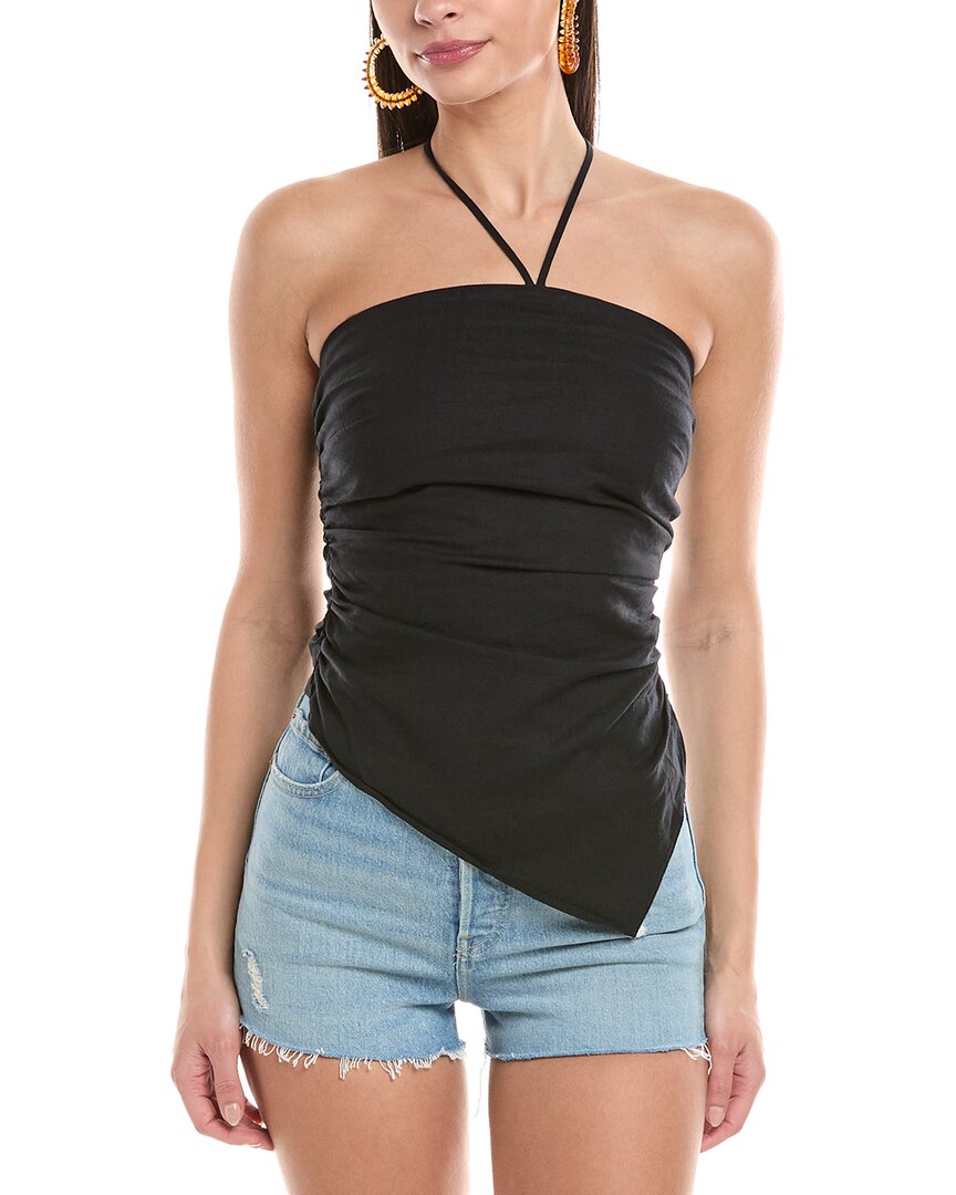 Асимметричный топ Onia Air из льняной смеси с бретелькой на бретельках, черный
Асимметричный топ Onia Air из льняной смеси с бретелькой на бретельках, черный