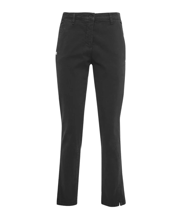 Зауженные брюки из эластичного хлопка Manila Grace, черный
Зауженные брюки из эластичного хлопка Manila Grace, черный