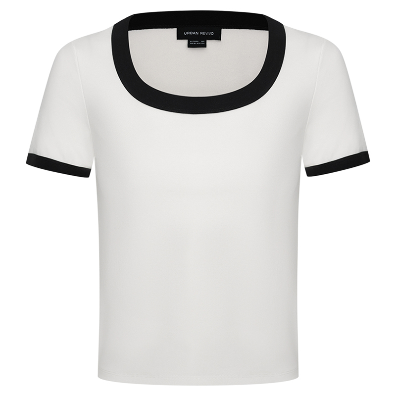 URppp Футболка женская белая с низким круглым вырезом тонкая
URppp Футболка женская белая с низким круглым вырезом тонкая