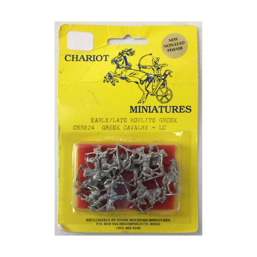 Ранняя/поздняя греческая кавалерия гоплитов, Chariot Miniatures (15mm)
Ранняя/поздняя греческая кавалерия гоплитов, Chariot Miniatures (15mm)