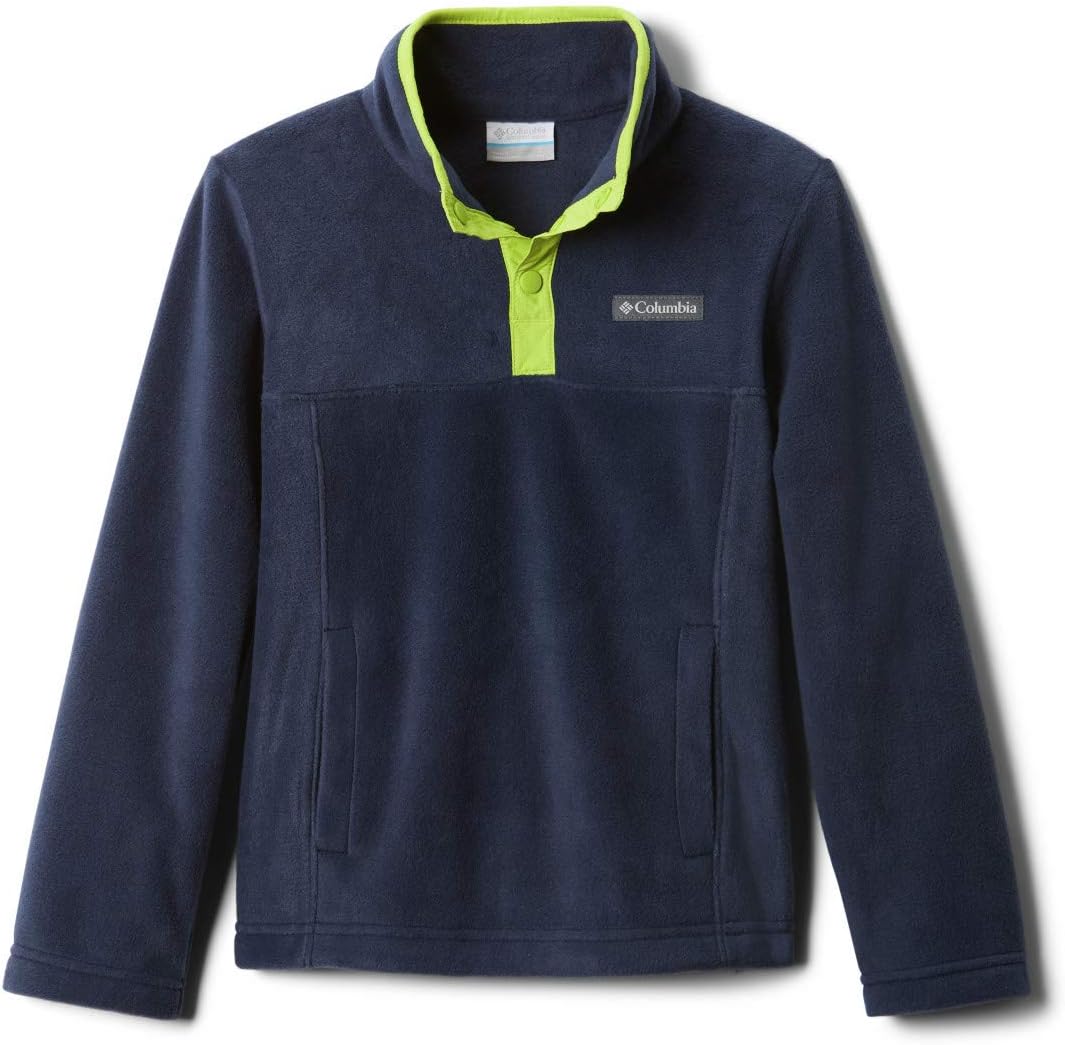 Columbia unisex-child Steens Mtn 1/4 Snap Fleece Pull-over, Collegiate Navy/Bright Chartreuse
Columbia unisex-child Steens Mtn 1/4 Snap Fleece Pull-over, Collegiate Navy/Bright Chartreuse