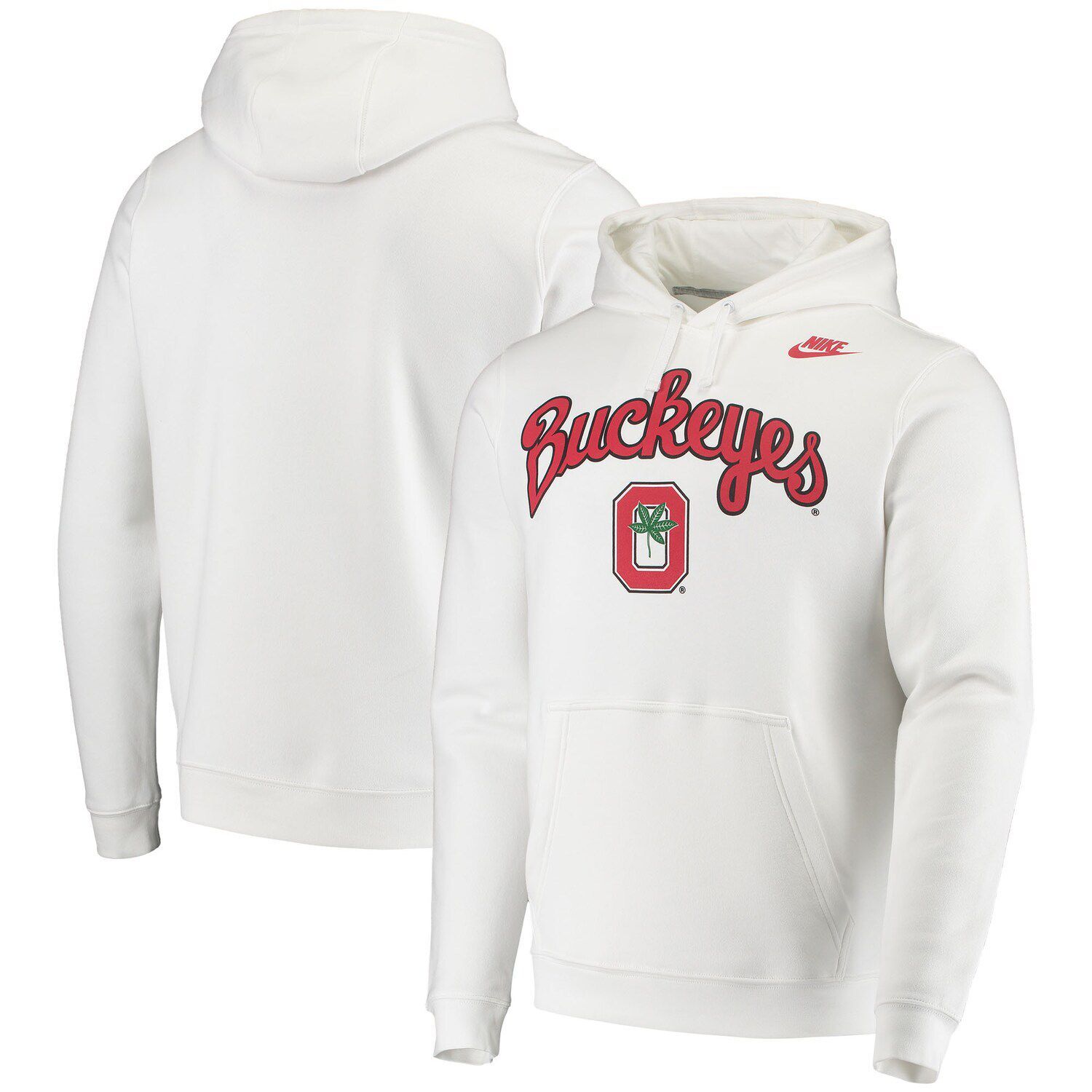 Мужской белый пуловер с капюшоном и надписью Ohio State Buckeyes Script Vintage School Logo Nike
Мужской белый пуловер с капюшоном и надписью Ohio State Buckeyes Script Vintage School Logo Nike