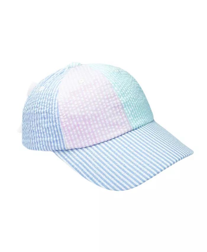 Бейсбольная кепка с бантом из ткани сирсакер для девочек Bits & Bows
Бейсбольная кепка с бантом из ткани сирсакер для девочек Bits & Bows