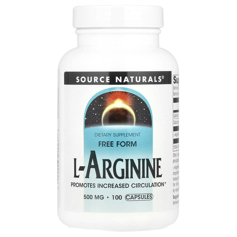 Source Naturals, L-аргинин, свободная форма, 1000 мг, 100 капсул (500 мг на капсулу)
Source Naturals, L-аргинин, свободная форма, 1000 мг, 100 капсул (500 мг на капсулу)