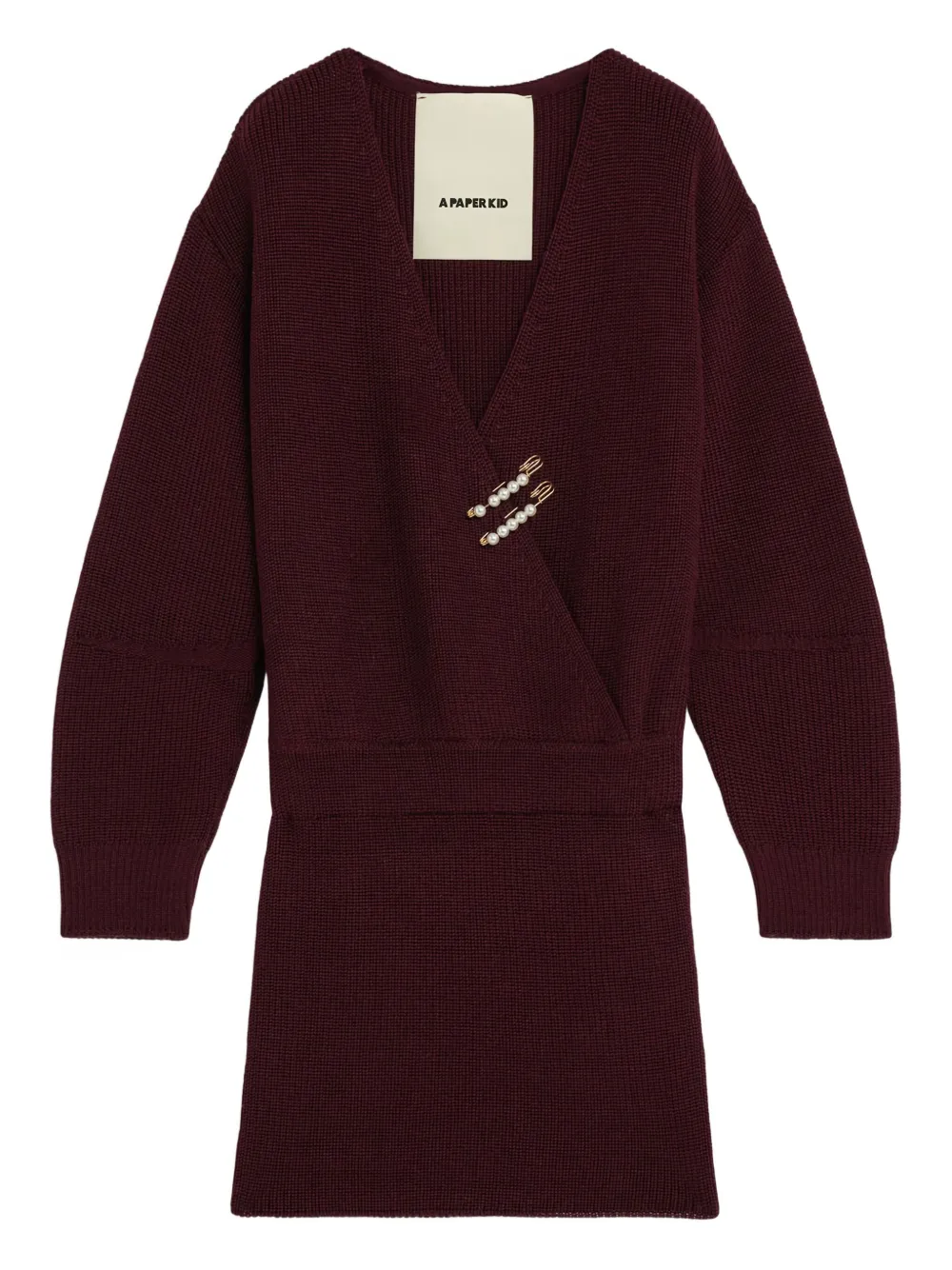 Платье с запахом и булавкой A Paper Kid, фиолетовый
Платье с запахом и булавкой A Paper Kid, фиолетовый