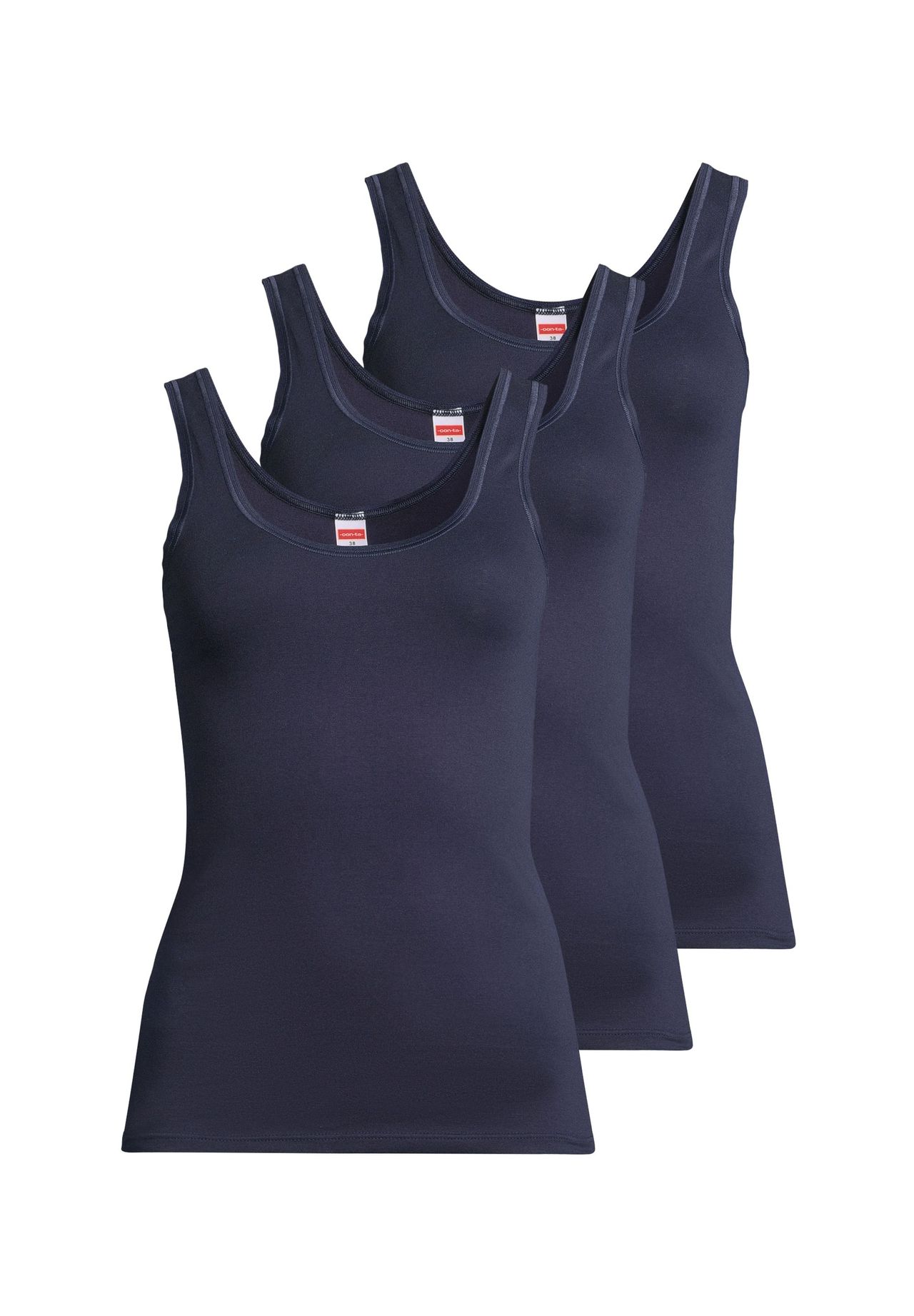 Нижняя рубашка/верхний комплект из 3 тонких рубашек -con-ta-, морской
Нижняя рубашка/верхний комплект из 3 тонких рубашек -con-ta-, морской