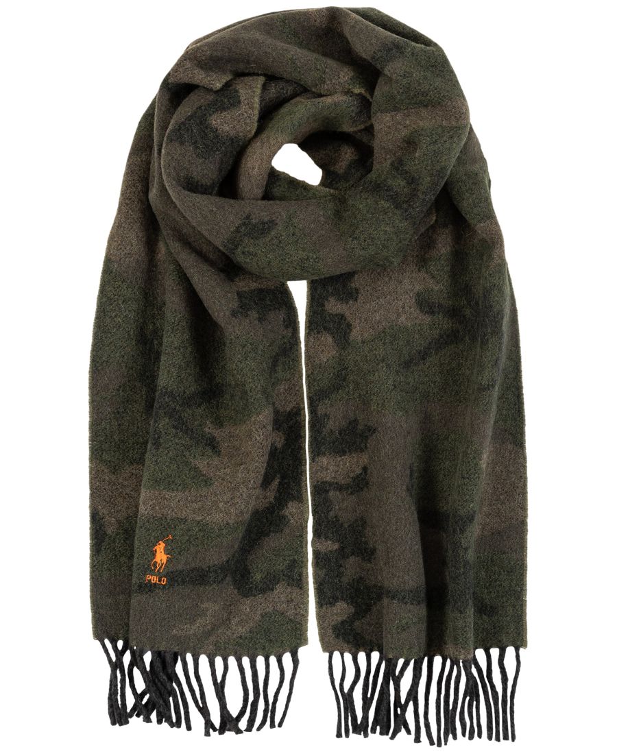 Мужской жаккардовый шарф с камуфляжным рисунком Polo Ralph Lauren, Olive Camo/ Orange
Мужской жаккардовый шарф с камуфляжным рисунком Polo Ralph Lauren, Olive Camo/ Orange