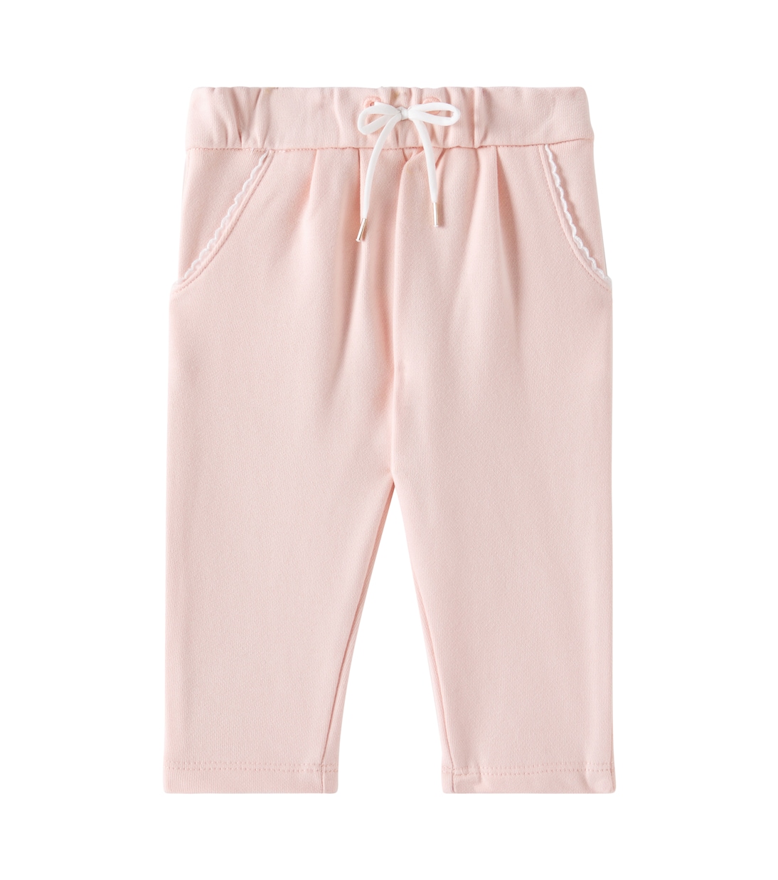 Детские хлопковые трикотажные брюки с логотипом Chloé Kids, Petal Pink
Детские хлопковые трикотажные брюки с логотипом Chloé Kids, Petal Pink
