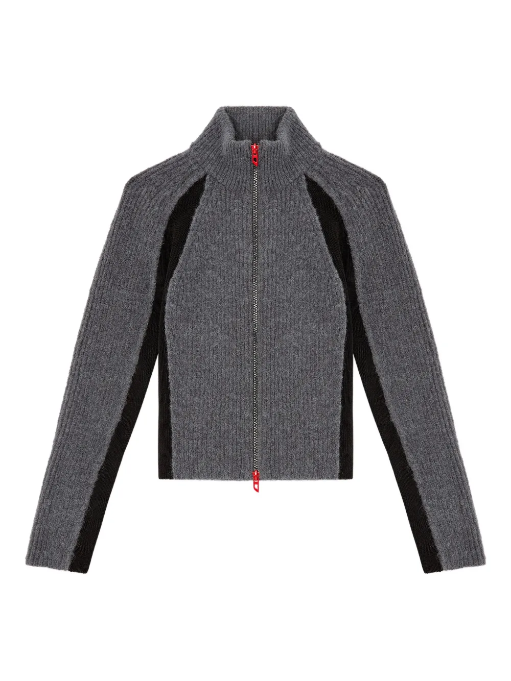 Кардиган на молнии с ребристыми вставками DIESEL, серый
Кардиган на молнии с ребристыми вставками DIESEL, серый