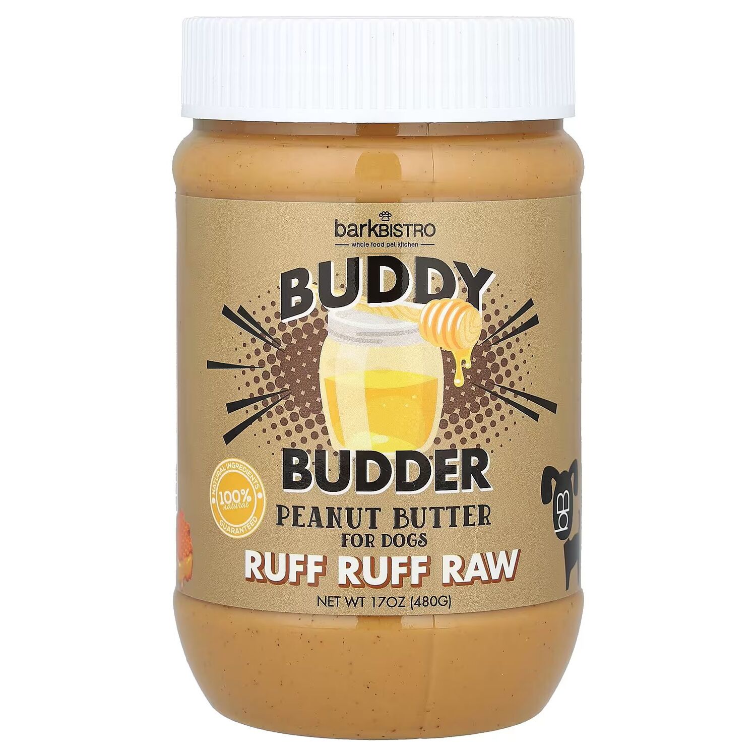 Buddy Budder, Арахисовое масло, для собак, Ruff Ruff Raw, 17 унций (480 г) Bark Bistro
Buddy Budder, Арахисовое масло, для собак, Ruff Ruff Raw, 17 унций (480 г) Bark Bistro