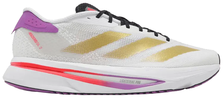 Кроссовки adidas Adizero SL2 'White Gold Purple Burst', белый
Кроссовки adidas Adizero SL2 'White Gold Purple Burst', белый