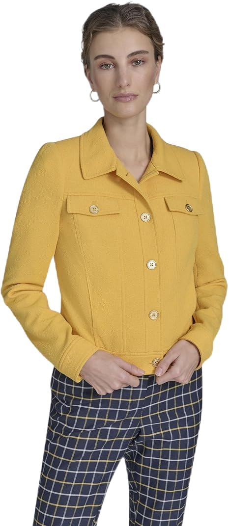 Женская куртка-букле Tommy Hilfiger с длинными рукавами и объемными плечами, Deep Maize
Женская куртка-букле Tommy Hilfiger с длинными рукавами и объемными плечами, Deep Maize