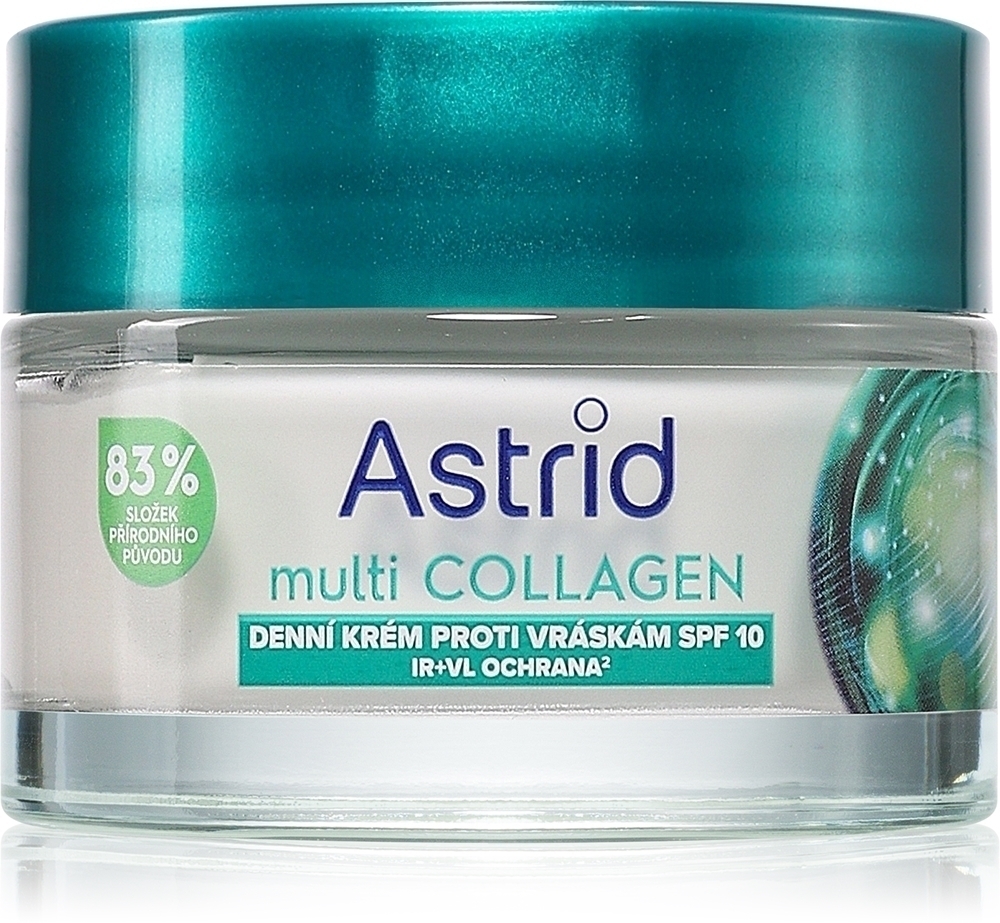Мультиколлагеновый дневной крем против морщин Astrid, spf 10 50 мл
Мультиколлагеновый дневной крем против морщин Astrid, spf 10 50 мл