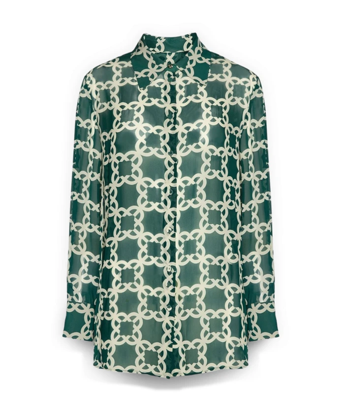 Рубашка с монограммой Elena Mirã², зеленый
Рубашка с монограммой Elena Mirã², зеленый
